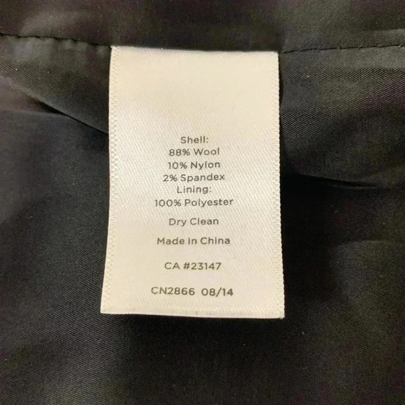 Talbots Wool Blend Skirt, Lined, Hidden  Back Zipper, Size 8 - Picture 6 of 7